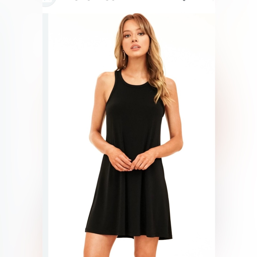 Veronica M Black ITY Swing Dress, Small, Preloved good condition.